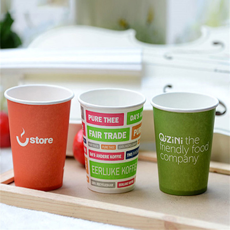 China Best PLA PE Paper Coffee Cups With Lids And Sleeve Straw Package Customized Supplier Wholesale Manufacturer