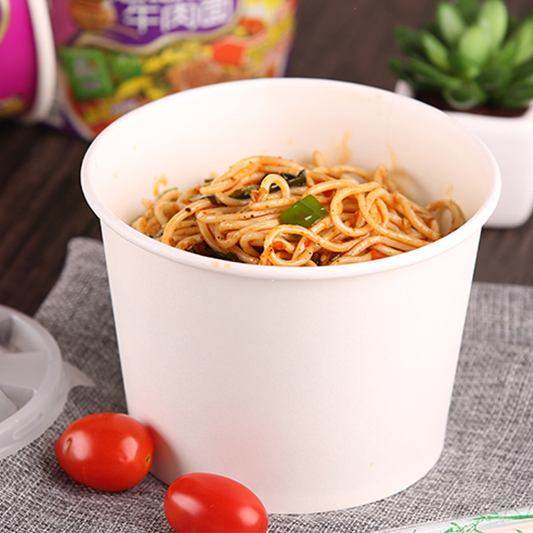 Custom Design Printed Instant Noodles rectangle Paper Container 1030ml
