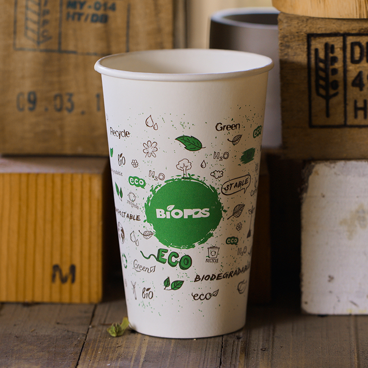 Wholesale No Leaks Takeout Coffee Paper Cup Hot Cups