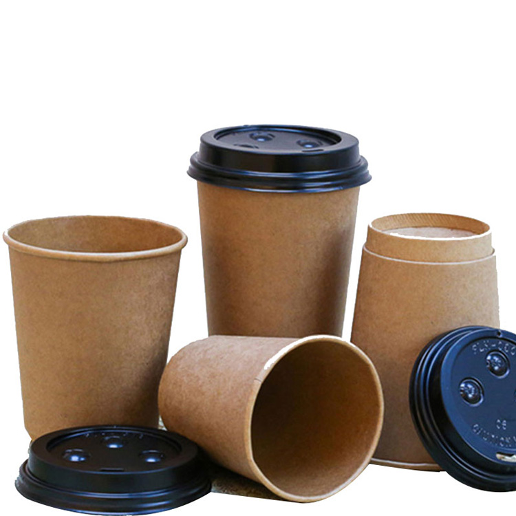 Convenient to carry double wall kraft coffee paper cups