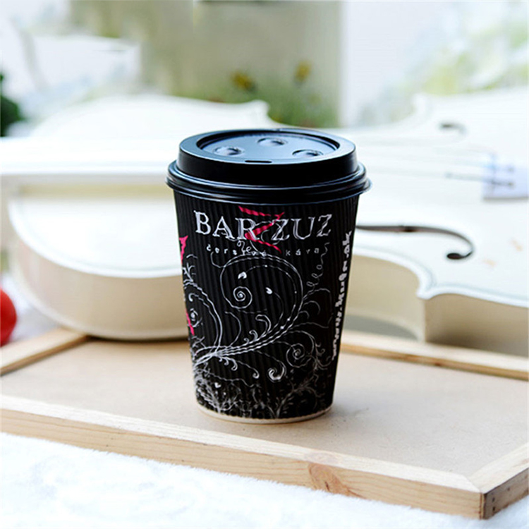 ripple wall coffee paper cups custom printed take away coffee paper cup