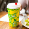 Customized Pattern Printing Cold Drink Cup With Lid