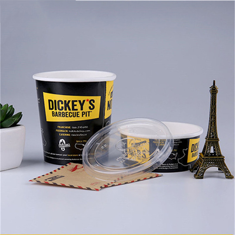 Custom printed disposable cups paper bowl and lids