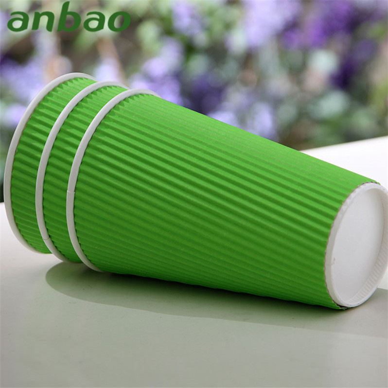 newest design cool disposable elegant disposable coffee ripple double wall paper cup