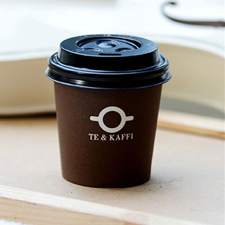 Wholesale Nature Friendly Recyclable Takeout Coffee Cups 8 Ounces Paper Cup For Hot Drink