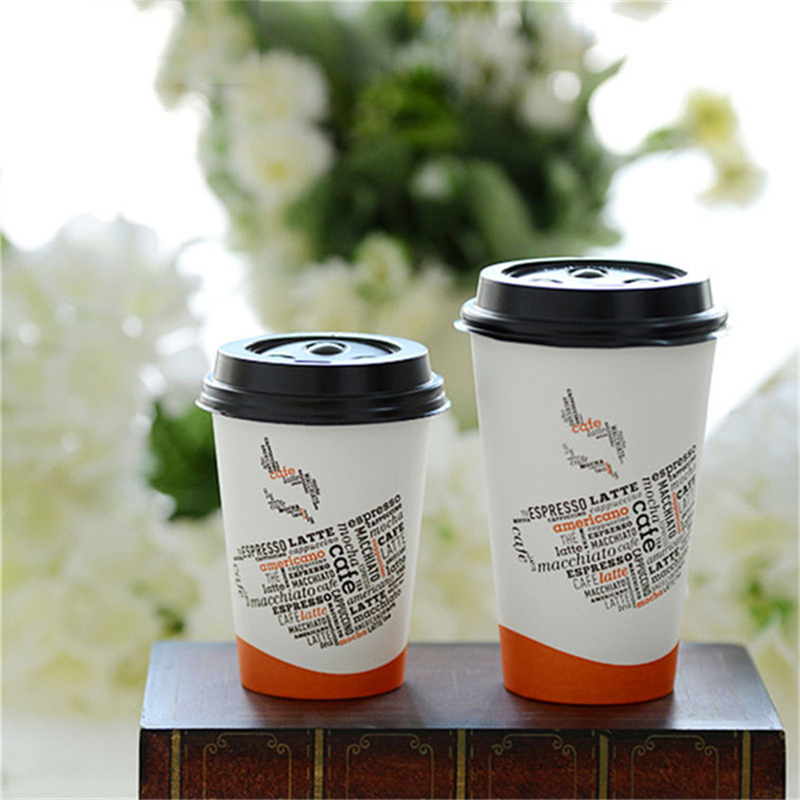 Disposable Paper 12 oz Single Wall Coffee Cups For Hot Drinking
